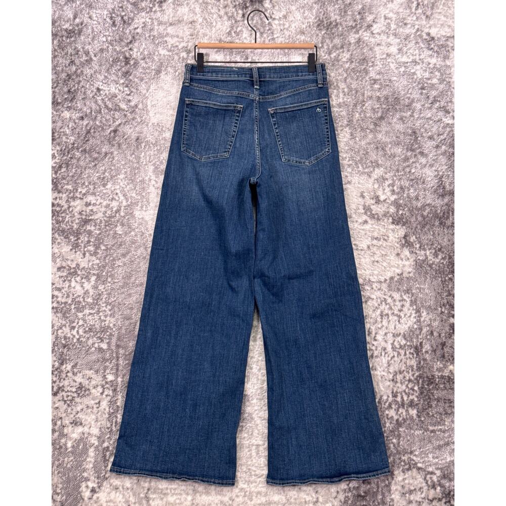 Rag & Bone Serena Full Length Jeans 28 Womens Wide Leg Denim - Picture 2 of 8